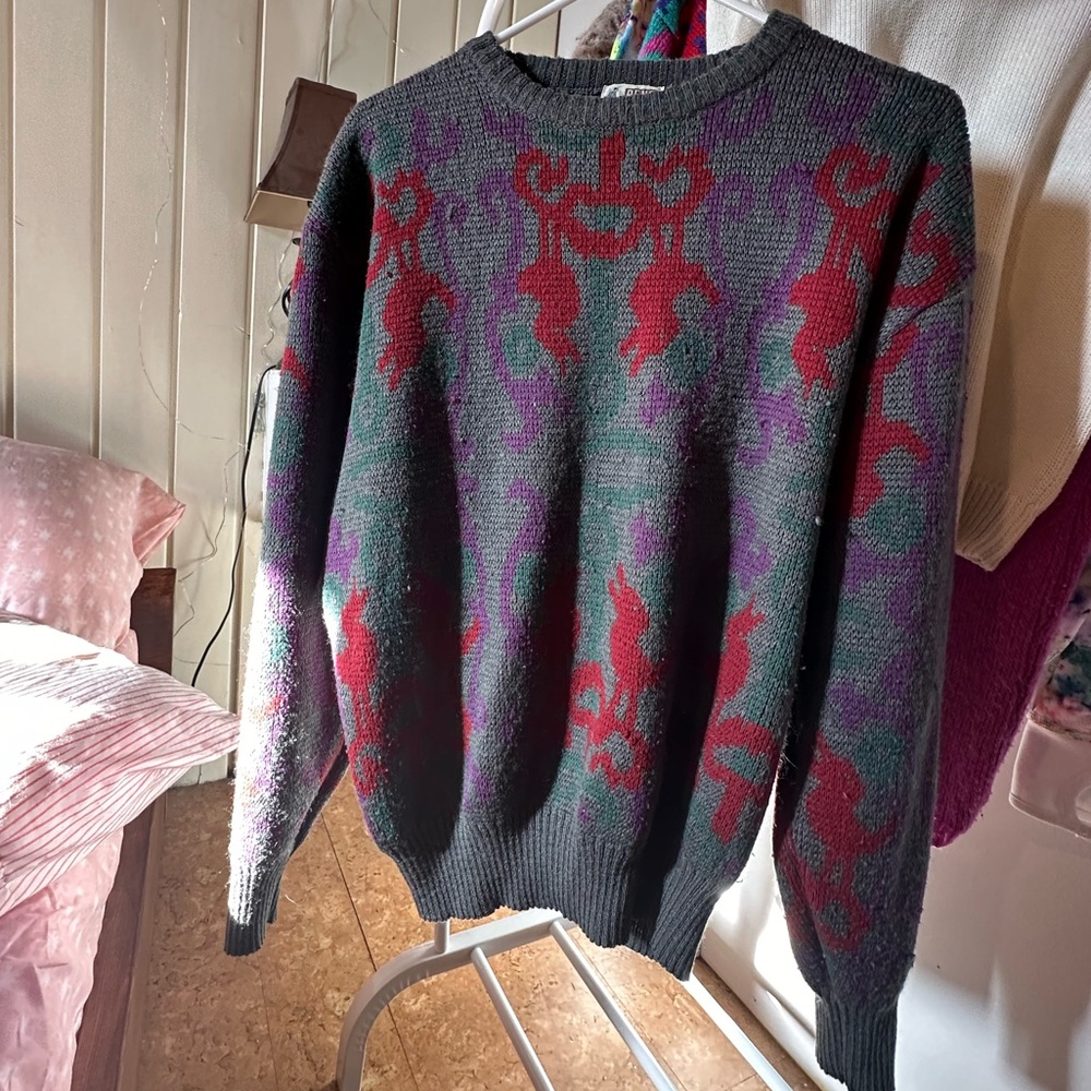 Men’s Vintage wool blend sweater “Grandpa Style” “90’s” “Grunge”